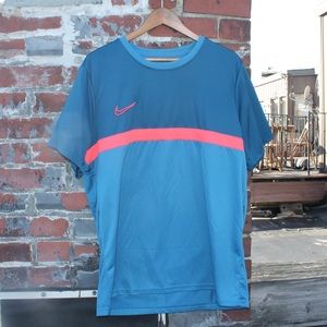 Vintage Nike Workout Shirt Pink Blue Orange (XXL)